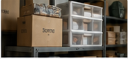 Labeled boxes prepared for estate cleanout